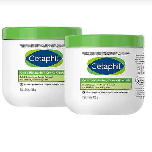 Cetaphil Kit com Dois Cremes Hidratantes Pele Extremamente Seca e Sensível